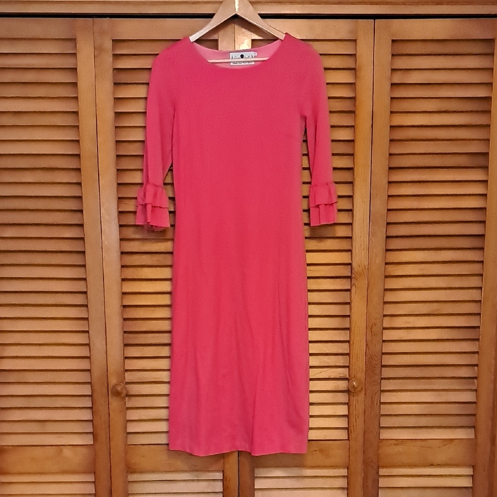 Dainty Jewells Coral Long Sleeve Dress